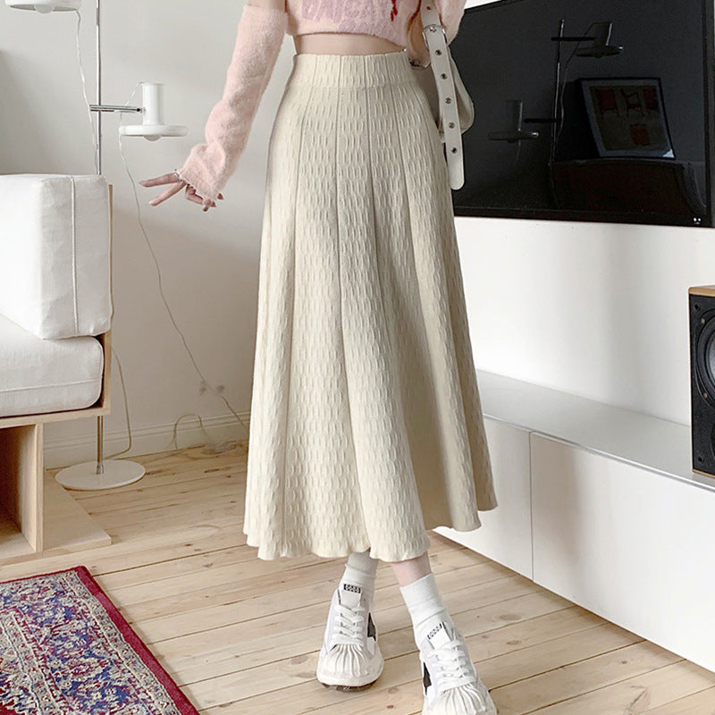 Women Long Skirt with Structured Design Mune Fashion