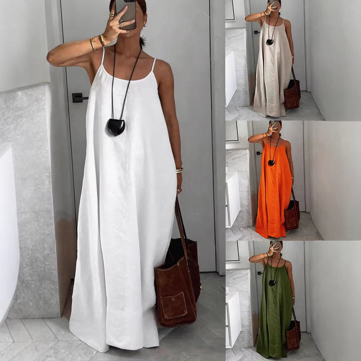 Ladies Lightweight Summer Dress with Deep Neckline Mune Fashion