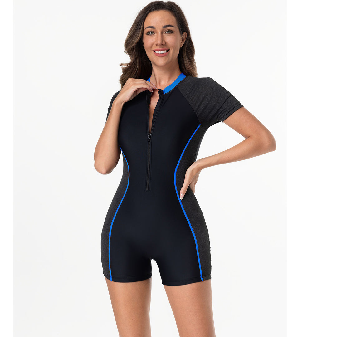 Women's Short Sleeve Neoprene Suit Mune Fashion