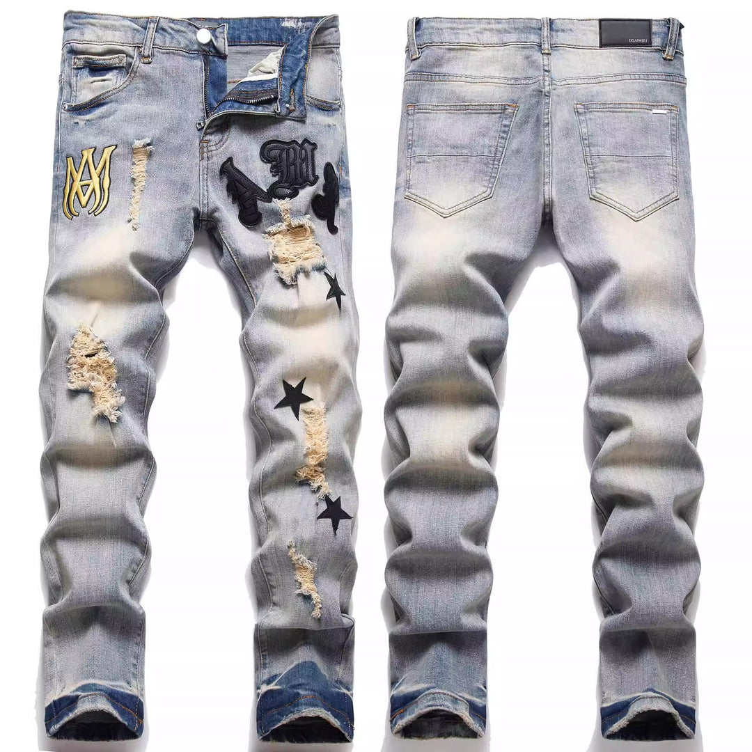 Men's Fashion Slim-Fit Jeans Mune Fashion