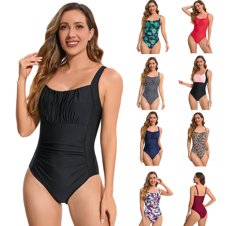 Women’s One-Piece Swimsuit with Fashionable Ruffle Details Mune Fashion