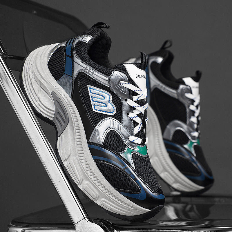 Unisex Voluminous Mesh Runner with breathable upper material and shock-absorbing platform sole Mune Fashion