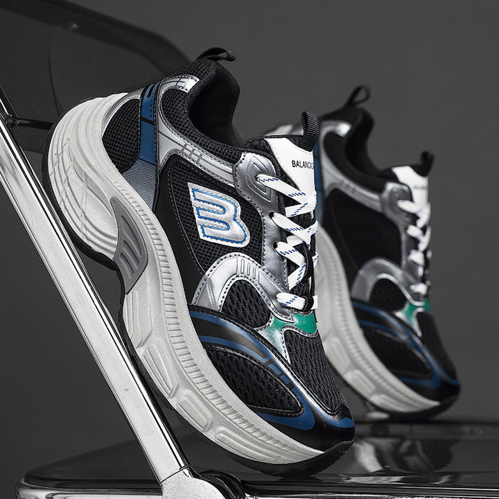 Unisex Voluminous Mesh Runner with breathable upper material and shock-absorbing platform sole Mune Fashion
