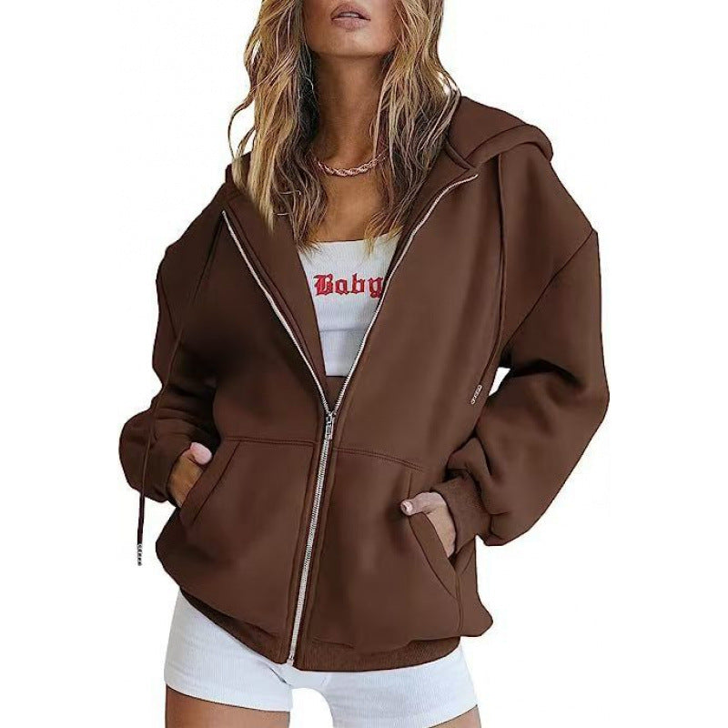 Women Oversized Hoodie Jacket Mune Fashion