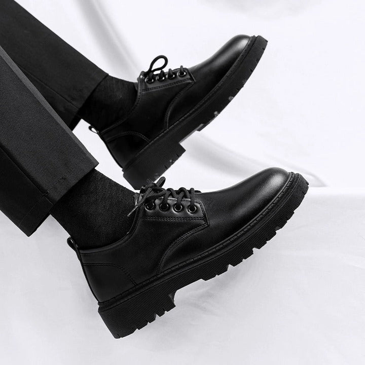 Men's Elegant Lace-up Shoes with Non-slip and Cushioning Sole Mune Fashion