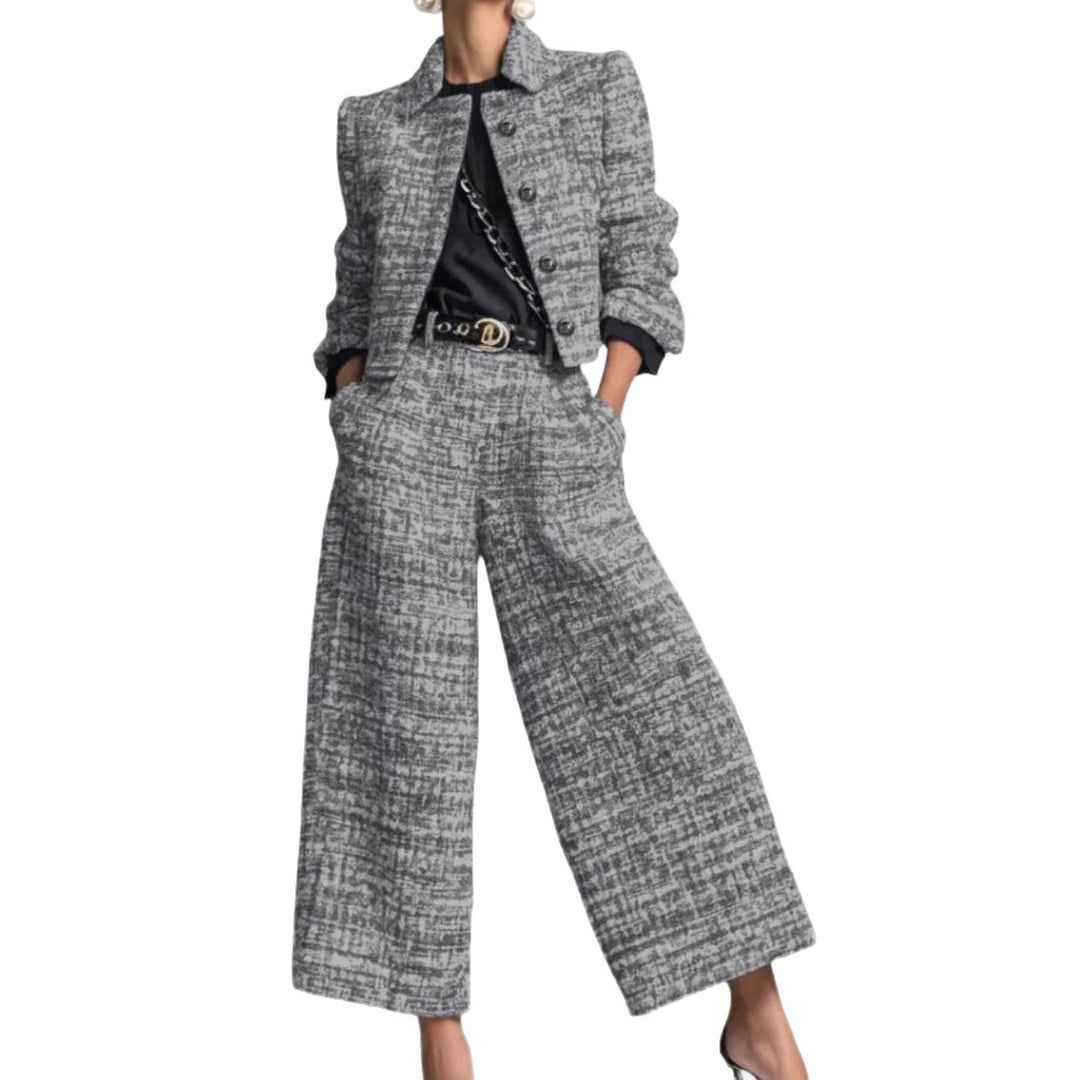 Women's Modern Tweed Suit Set