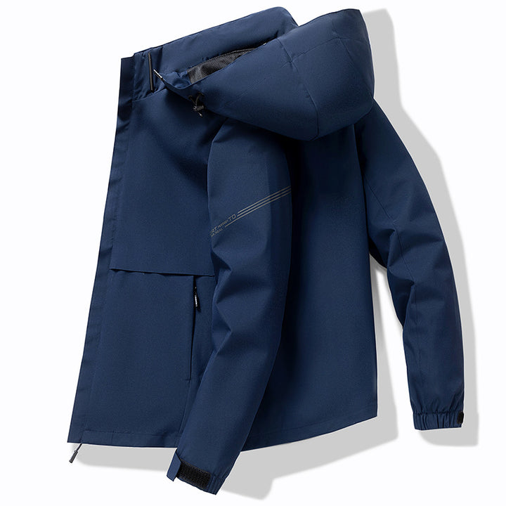 Men's Functional Outdoor Jacket with Adjustable Hood Design Mune Fashion