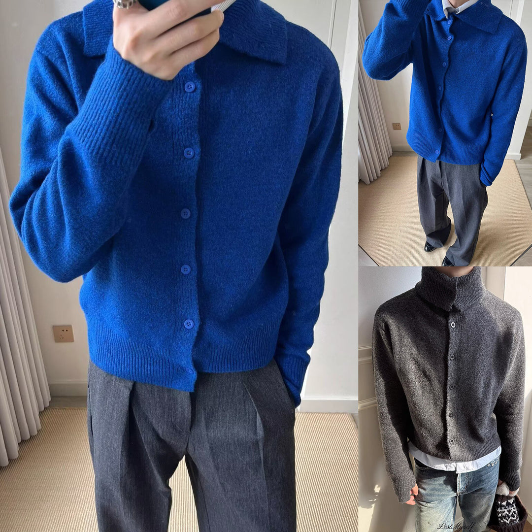 Men's Fashionable Cardigan with Elegant Button Placket Mune Fashion