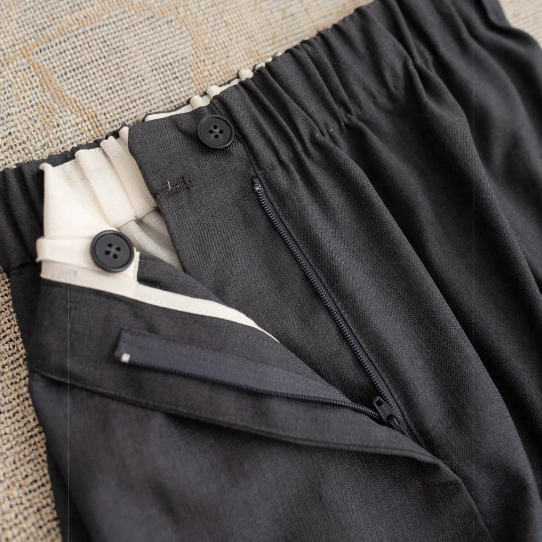Women's Elegant and Loose Fabric Trousers Drune