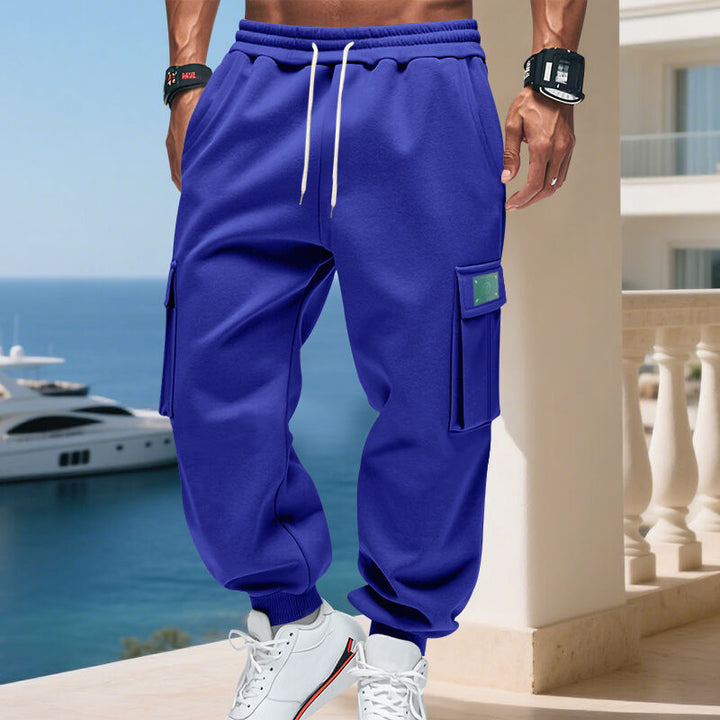 Men's cargo jogger pants with elastic waistband and side utility pockets Mune Fashion