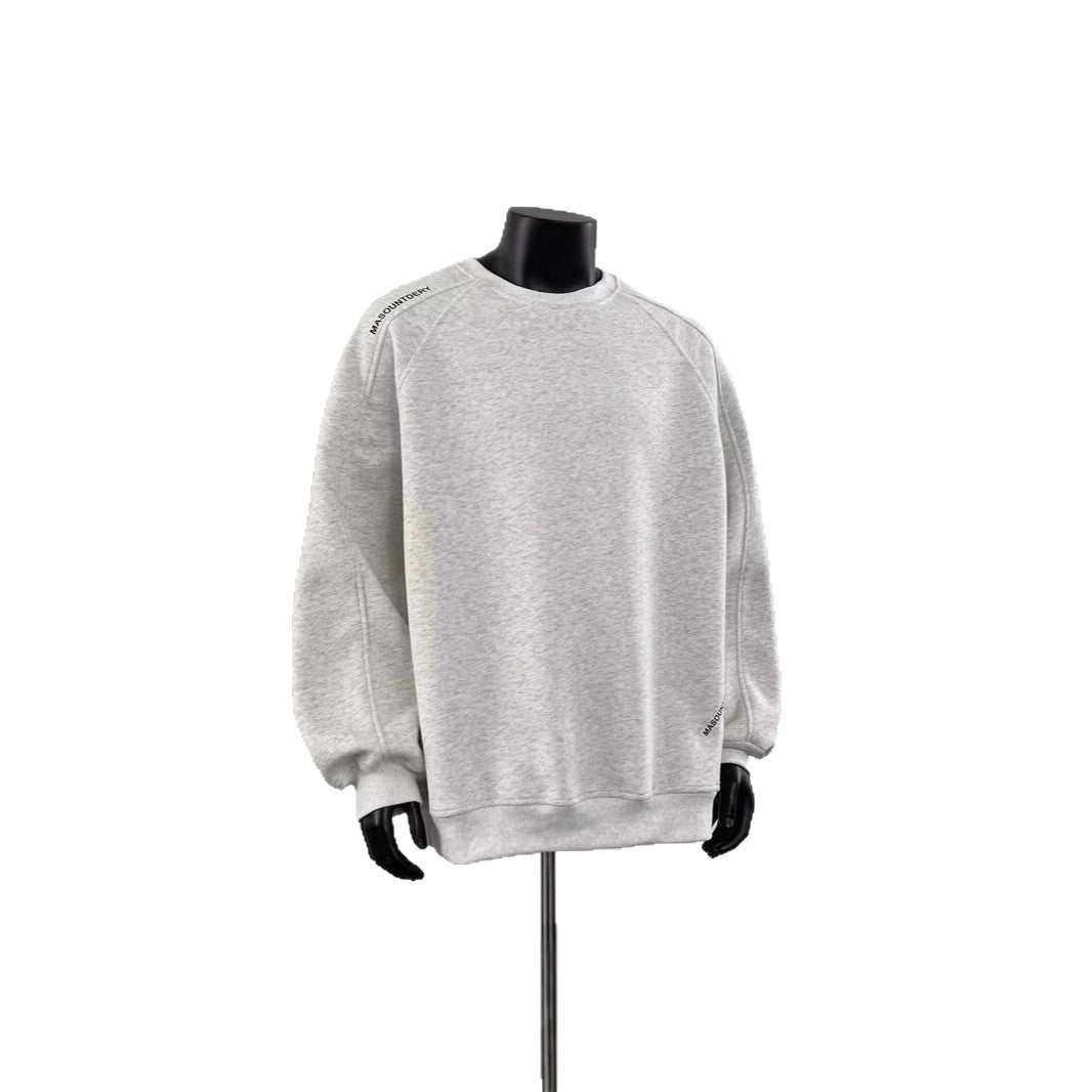 Men's Stylish Sweatshirt with Shoulder Patch Design Mune Fashion