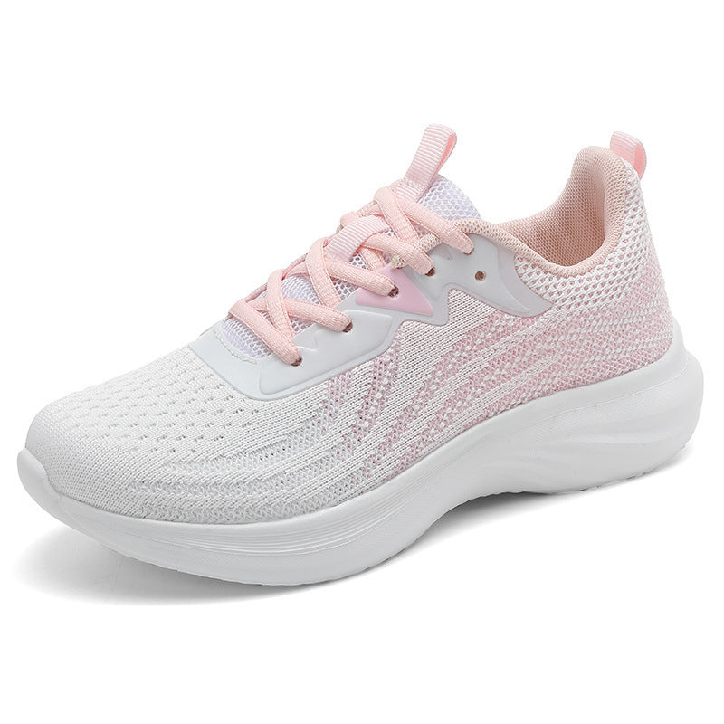 Women's breathable knitted running shoes with cushioned EVA sole and flexible rolling behavior Mune Fashion
