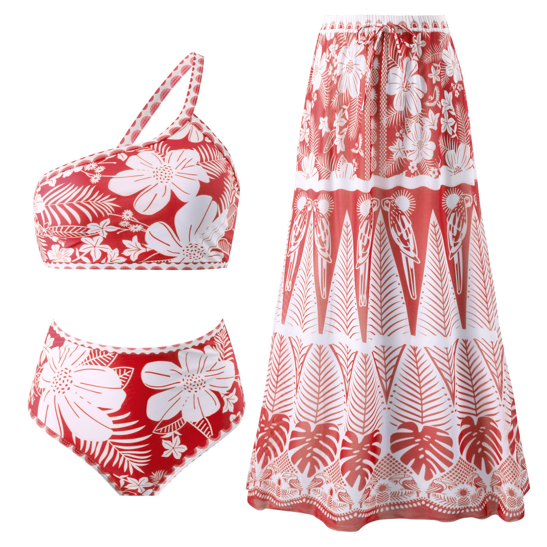 Damen Maxirock mit floralem Print und elastischem Bund Echo Archiv