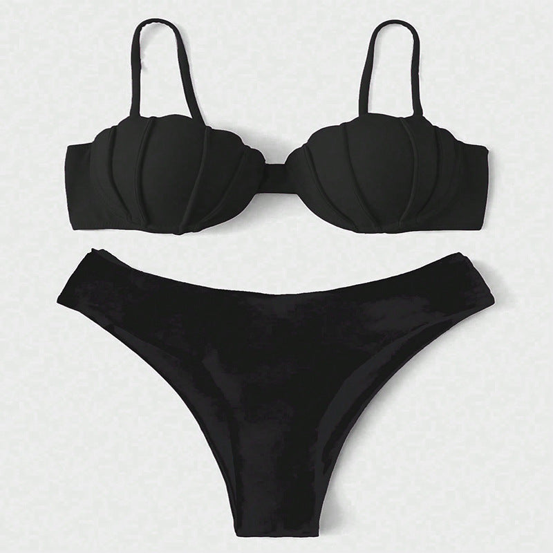 Women's bikini set with molded top and high leg cut Mune Fashion