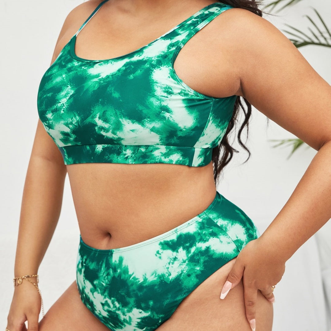 Women's Bikini Set with Fashionable Gradient Mune Fashion
