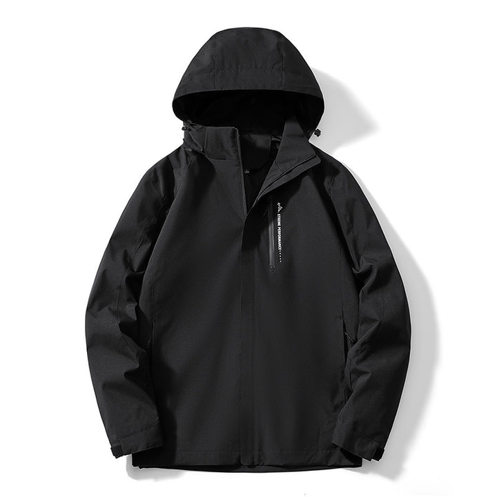Women's two-layer softshell rain jacket with hood, breathable membrane and chest zip Mune Fashion