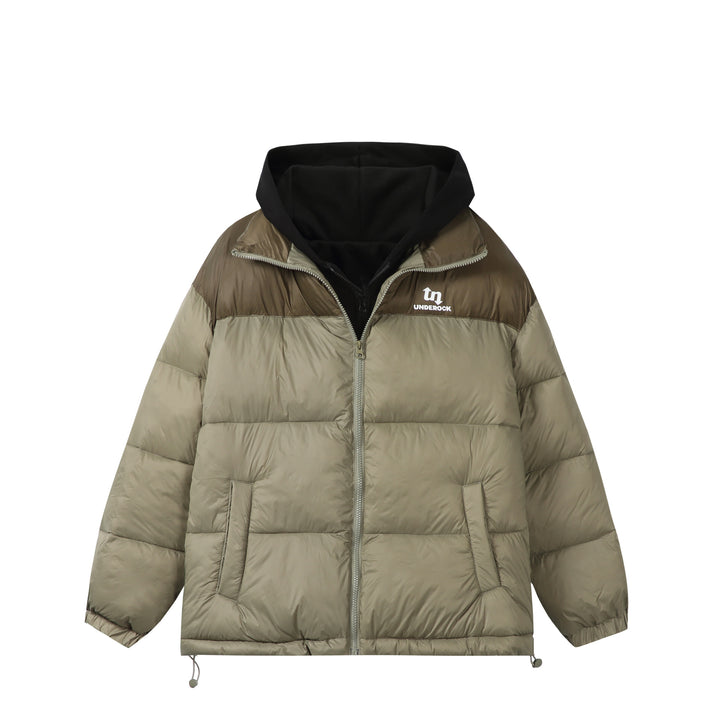 Unisex Short Cut High-Loft Puffer Jacket with Internal Hood and Drawstring Hem Mune Fashion