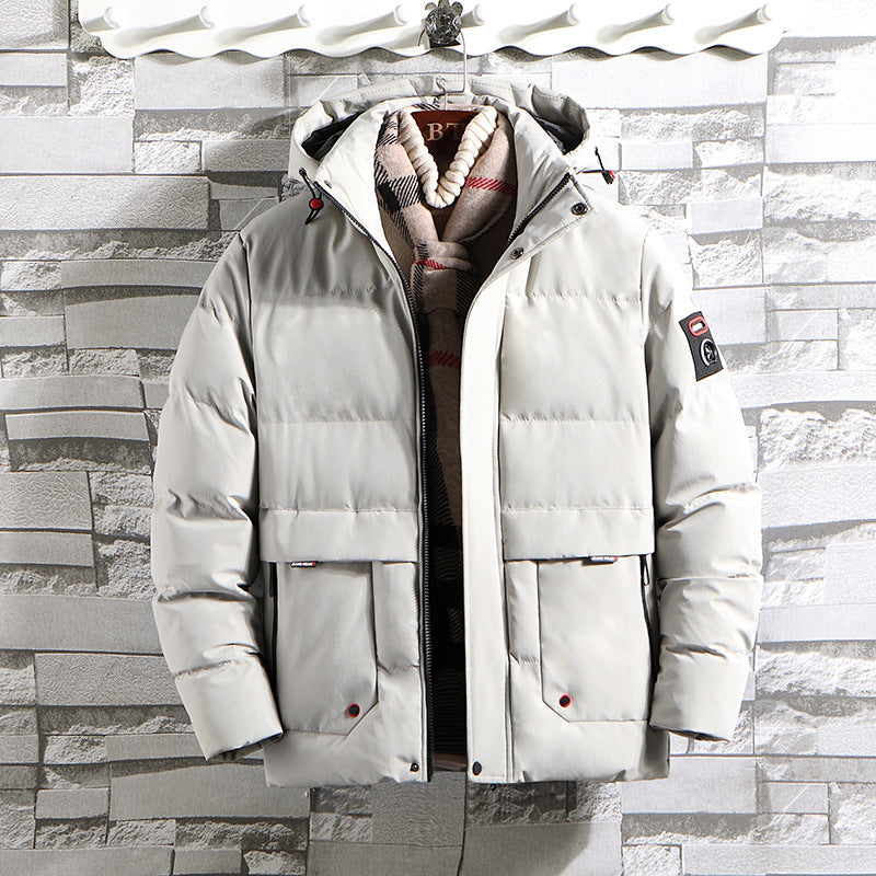 Men's padded parka with hood and large front pockets Mune Fashion