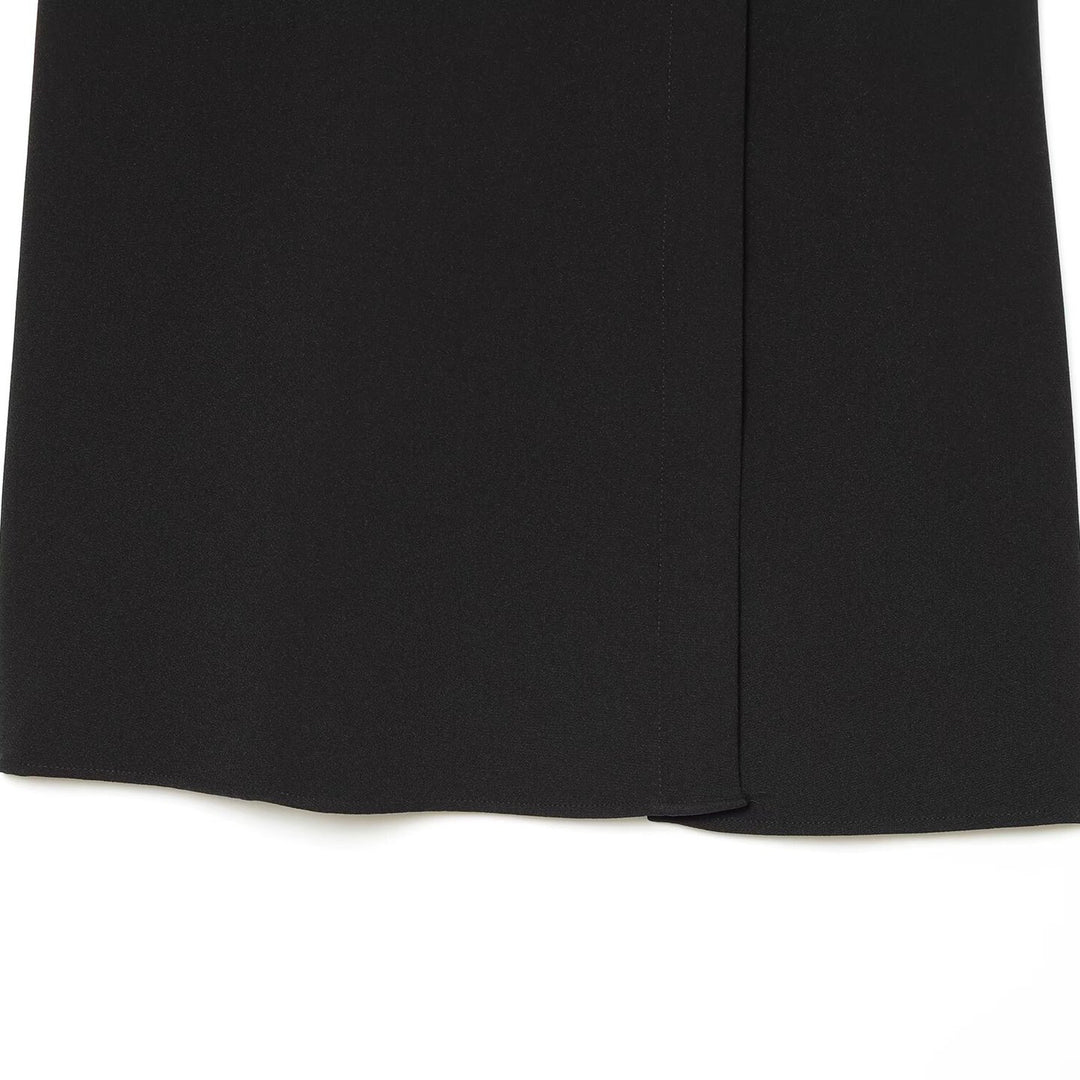 Women's Sleeveless A-Line Mini Dress with Contrasting Shirt Collar and Decorative Button Plackets Mune Fashion