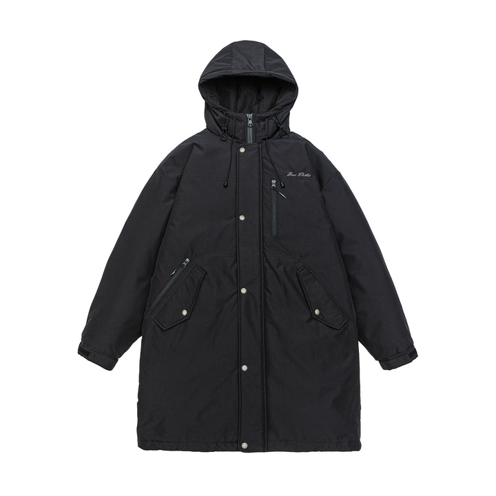 Men's warmer windproof parka with hood, quilted lining and front pockets Mune Fashion