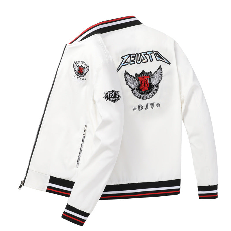 Men's Fashionable Bomber Jacket with Patch Design Mune Fashion
