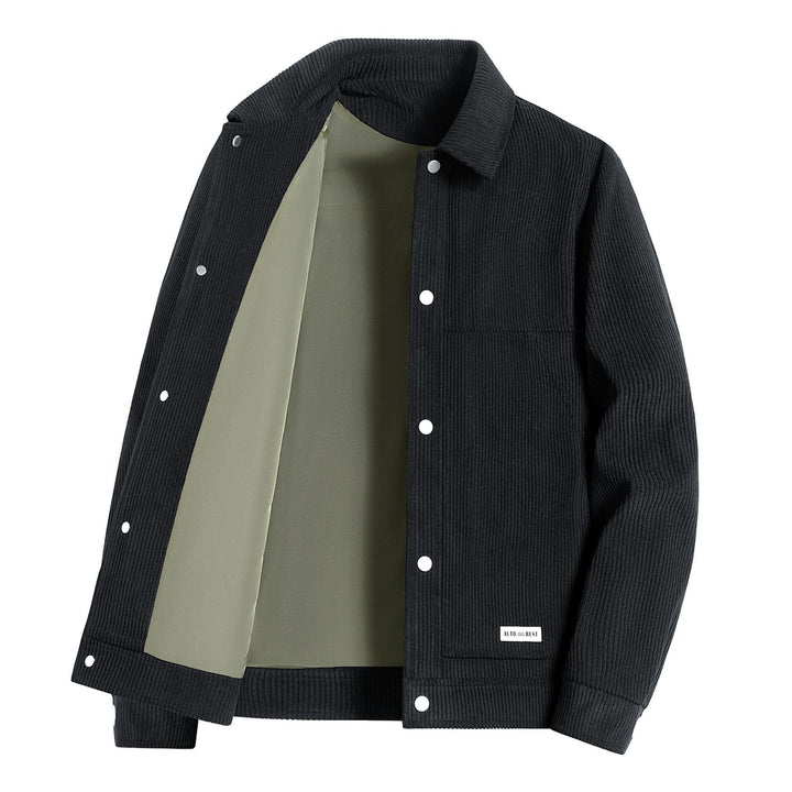 Men's cotton jacket with teddy fur lining Mune Fashion