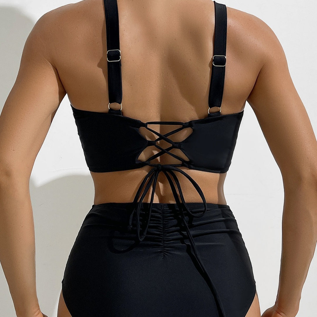 Women High-Waisted Swim Bikini Mune Fashion