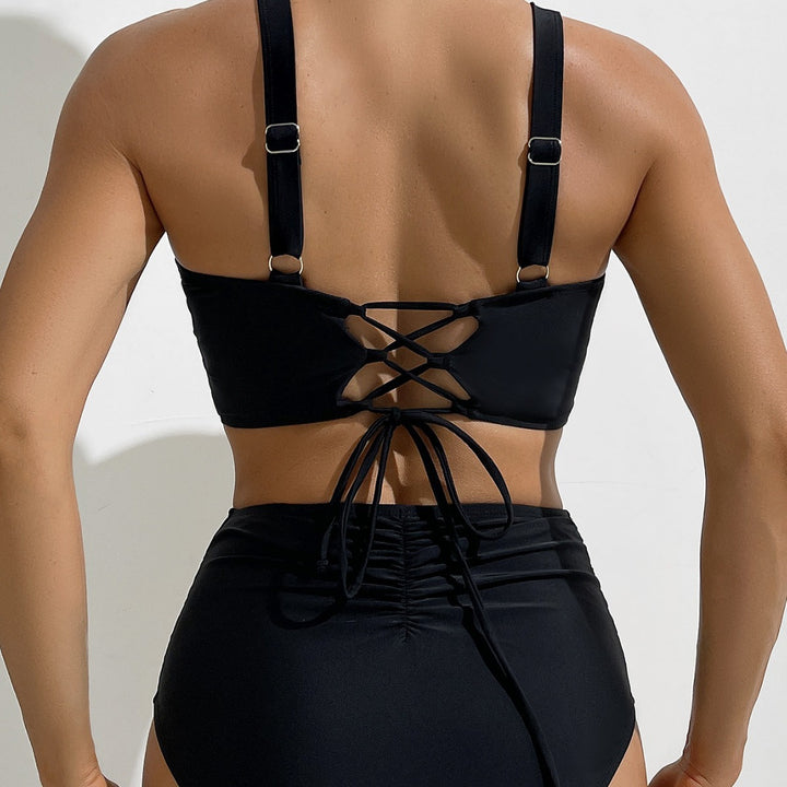 Women High-Waisted Swim Bikini Mune Fashion