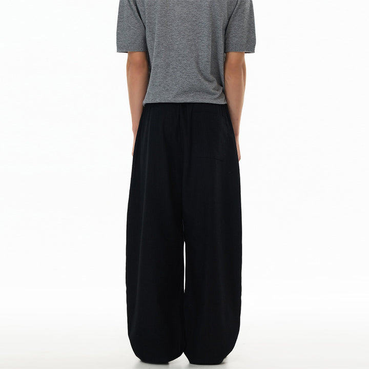Men's Loose Linen-Cotton Pants with Drawstring and Pockets Mune Fashion