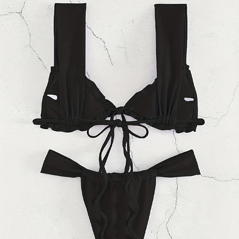 Women's triangle bikini with adjustable tie band and trendy design Mune Fashion