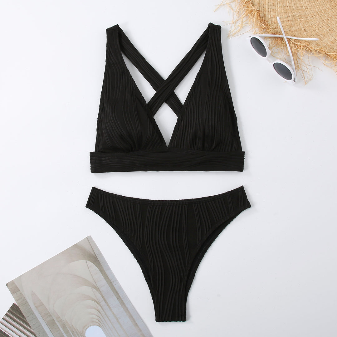 Ladies Refined Triangle Bikini Set Mune Fashion