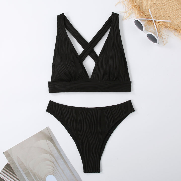 Ladies Refined Triangle Bikini Set Mune Fashion