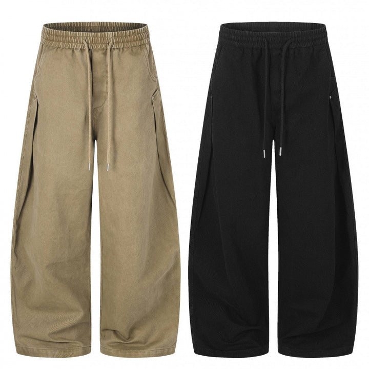 Unisex Wide Cut Lounge Pants with Drawstring and Extra Wide Leg Mune Fashion