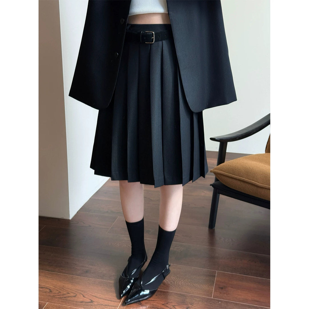 Women's Elegant Pleated Jacket Drune