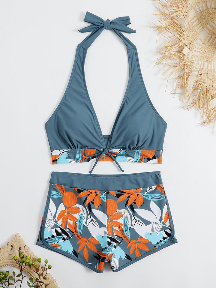Women's Sporty Bikini Set with Concealed Belly Mune Fashion