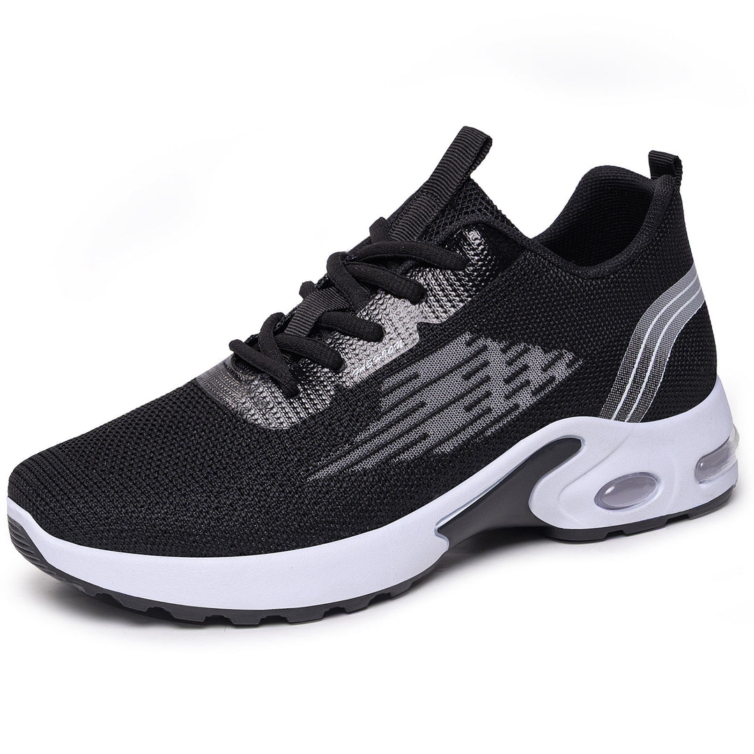 Men's lightweight knit performance sneakers with visible air chamber cushioning and flexible outsole Mune Fashion