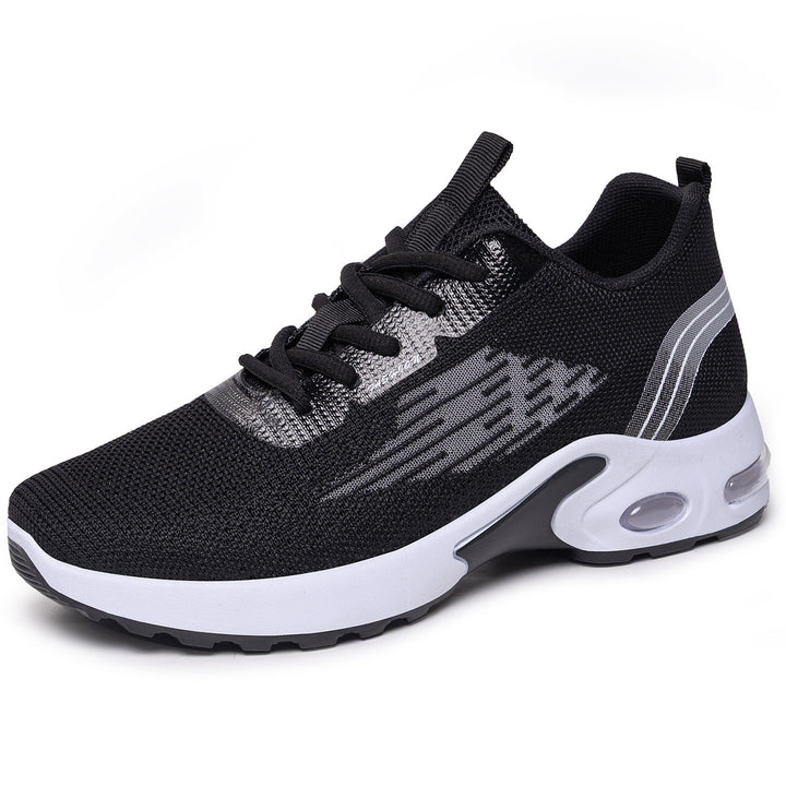 Men's lightweight knit performance sneakers with visible air chamber cushioning and flexible outsole Mune Fashion