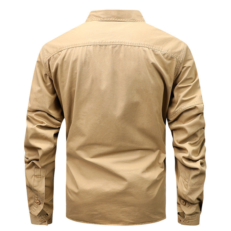 Men's Field Shirt made of durable cotton canvas with reinforced seam details Mune Fashion