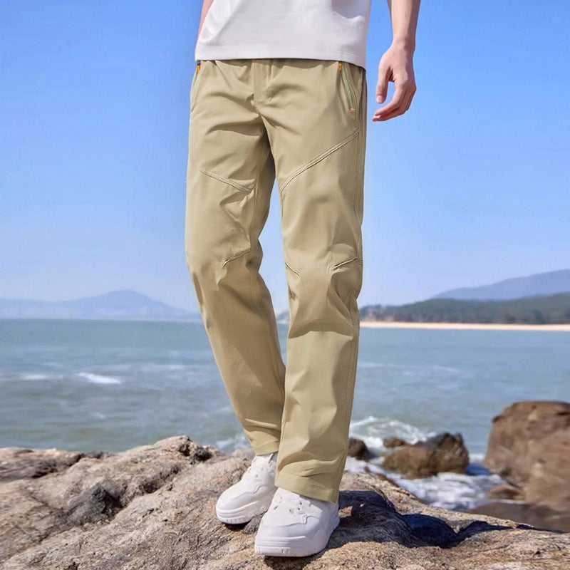 Men's Water-Repellent Tech Cargo Pants with Drawstring Waist & Multiple Pockets Mune Fashion