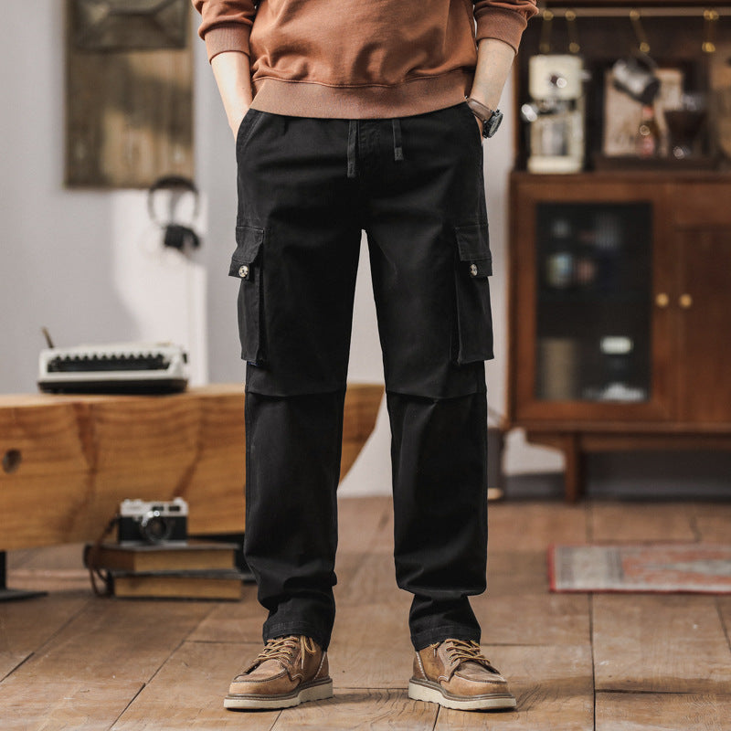 Herren Cargohose im Workwear‑Look mit verstärkten Kniepaneelen und Kordelbund Mune Fashion