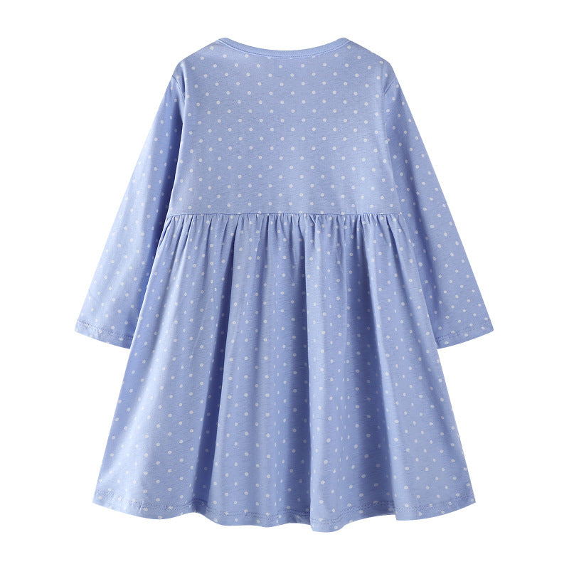 Girls cotton dress with cute rabbit motif Mune Fashion
