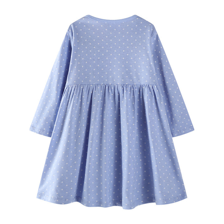Girls cotton dress with cute rabbit motif Mune Fashion