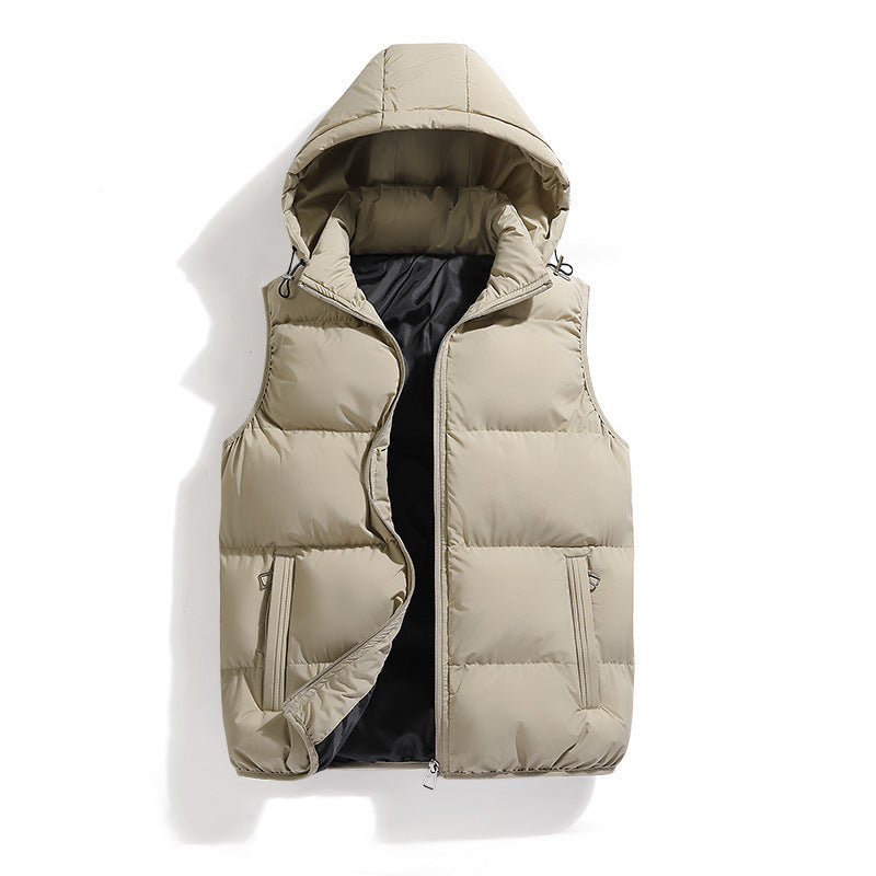 Women Light and heat-insulated padded vest with hood Mune Fashion