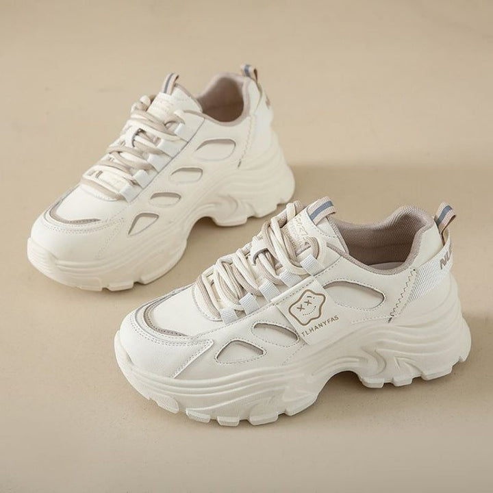 Women's sporty chunky sneakers with ergonomic cushioning and stunning surface texture Mune Fashion