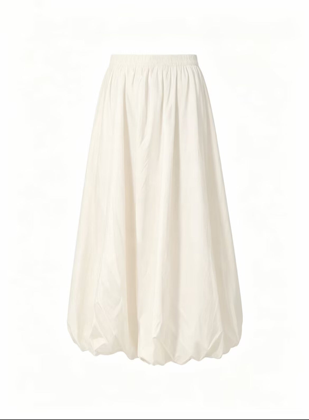 Women’s maxi skirt with wide pleats and balloon-shaped hem Mune Fashion