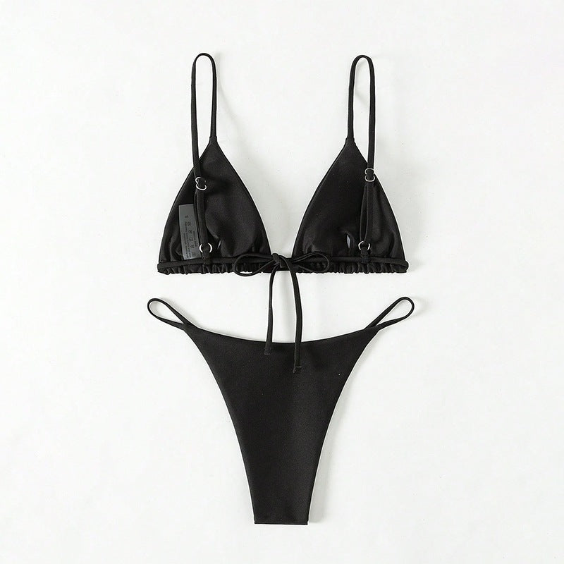Women's Triangle Bikini Set with sophisticated tie-dye design Mune Fashion