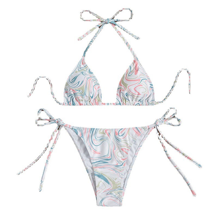 Women's triangle bikini with playful tie band Mune Fashion