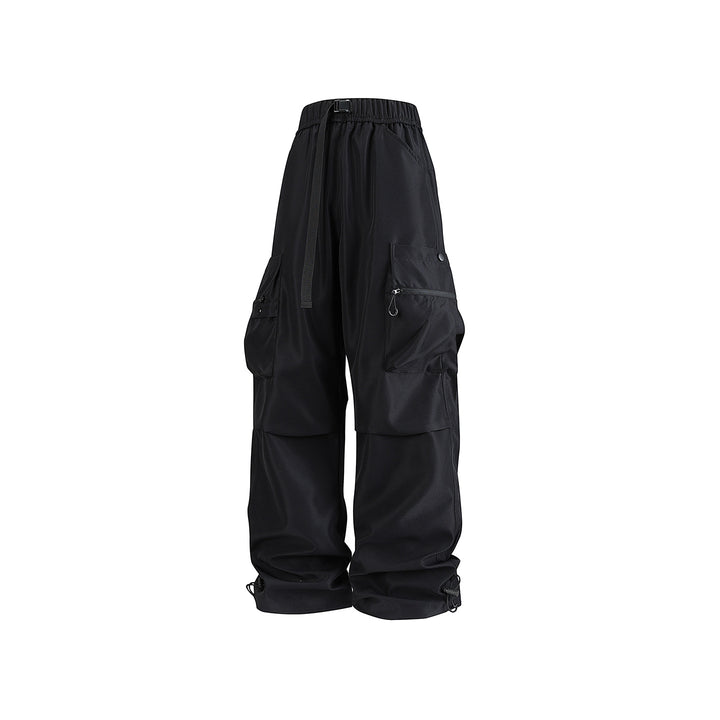 Herren Baggy‑Technische Cargo‑Hose mit integriertem Sicherheitsgurt und verstellbarem Saum Mune Fashion