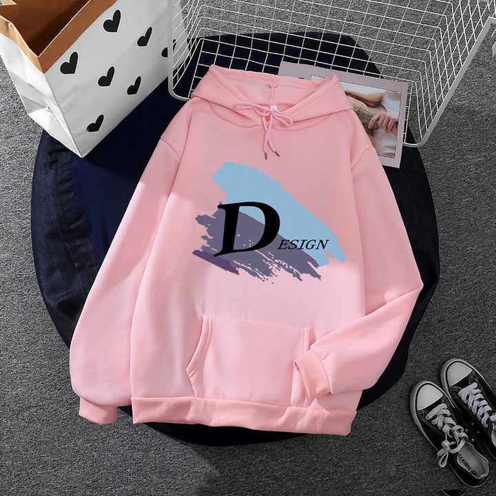 Unisex cool hooded sweatshirt with large brush logo, kangaroo pocket and adjustable hood Mune Fashion