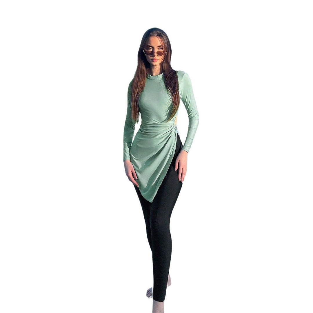Women's fashionable beach outfit with longer top Mune Fashion